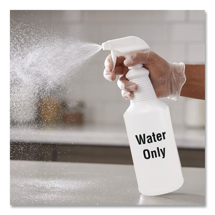 Water Only Spray Bottle, Clear, 32 oz, 12/Carton