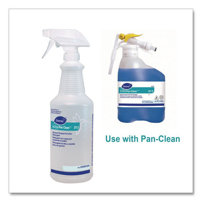 Pan Clean Spray Bottle, 32 oz, Clear, 12/Carton