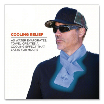Chill-Its Cooling Towel, One Size Fits Most, Blue
