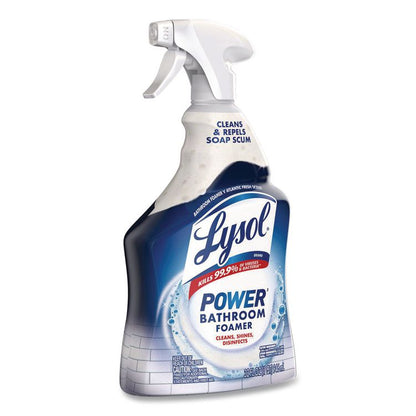 Disinfectant Power Bathroom Foamer, Liquid, Atlantic Fresh Scent, 32 oz Spray Bottle, 12/Carton