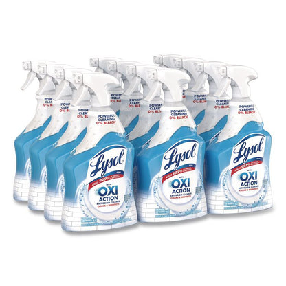 Bathroom Cleaner with Hydrogen Peroxide, Cool Spring Breeze Scent, 32 oz Trigger Spray Bottle, 12/Carton