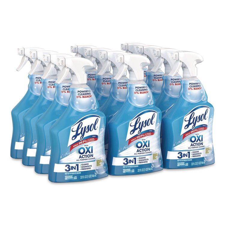 Multi-Purpose Hydrogen Peroxide Cleaner, Citrus Sparkle Zest Scent, 32 oz Trigger Spray Bottle, 9/Carton