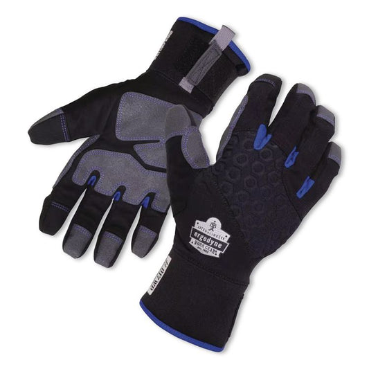 Proflex 817WP Reinforced Thermal Waterproof Utility Gloves, EN388: 3423X, Small, Black, Pair