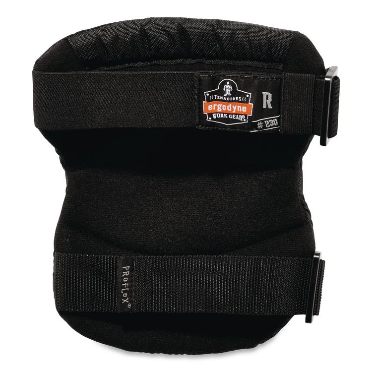 ProFlex 230 Wide Soft Cap Knee Pad, Buckle Closure, One Size Fits Most, Black