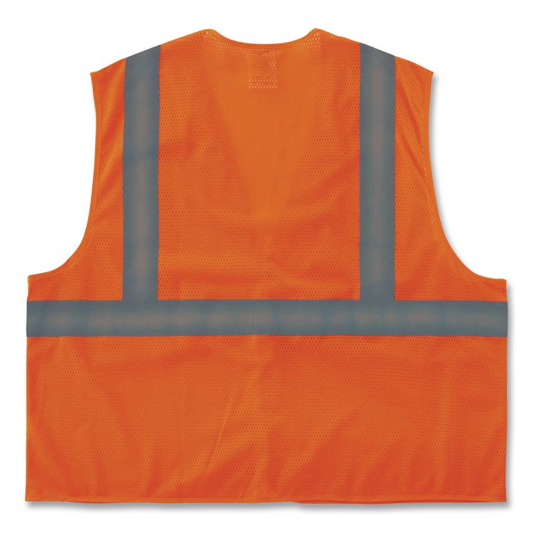 GloWear 8205HL Type R Class 2 Super Econo Mesh Vest, Polyester Mesh, Large to X-Large, Orange