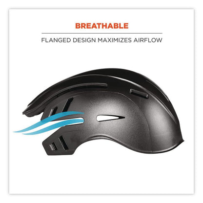 Skullerz 8960 Bump Cap with LED Lighting, Long Front Brim, 3X-Small to Large (Up to 7.5), 0.01" Insert, Navy