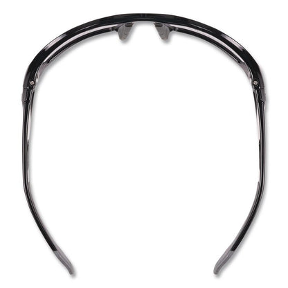 Skullerz Odin Safety Glasses, Fog-Off Technology, Matte Gray Full Frame, Clear Dual Lens