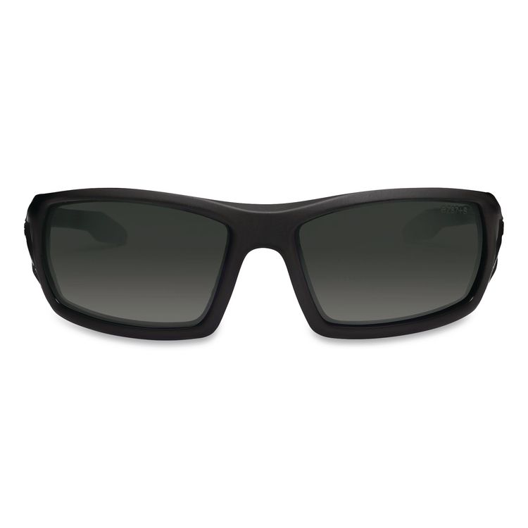 Skullerz Odin Safety Glasses, Black Full Frame, Smoke Dual Lens