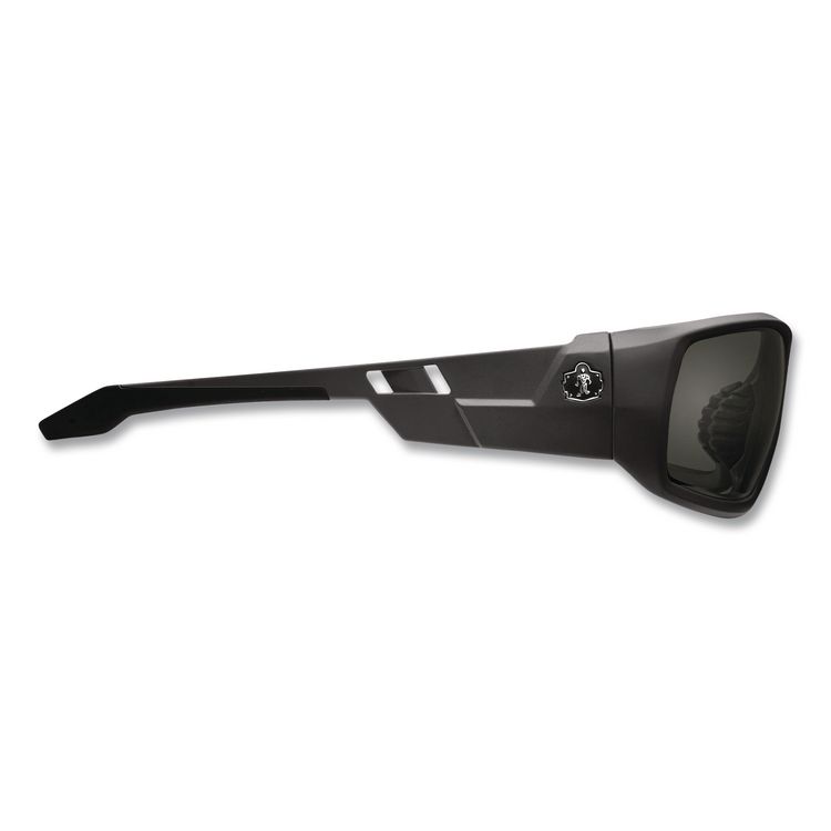 Skullerz Odin Safety Glasses, Fog-Off Technology, Black Full Frame, Smoke Dual Lens