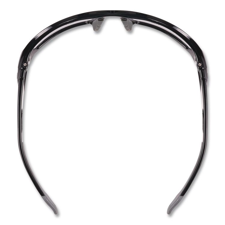 Skullerz Odin Safety Glasses, Black Full Frame, Mirrored Silver Dual Lens