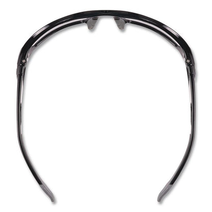 Skullerz Odin Safety Glasses, Black Full Frame, Clear Dual I/O Lens