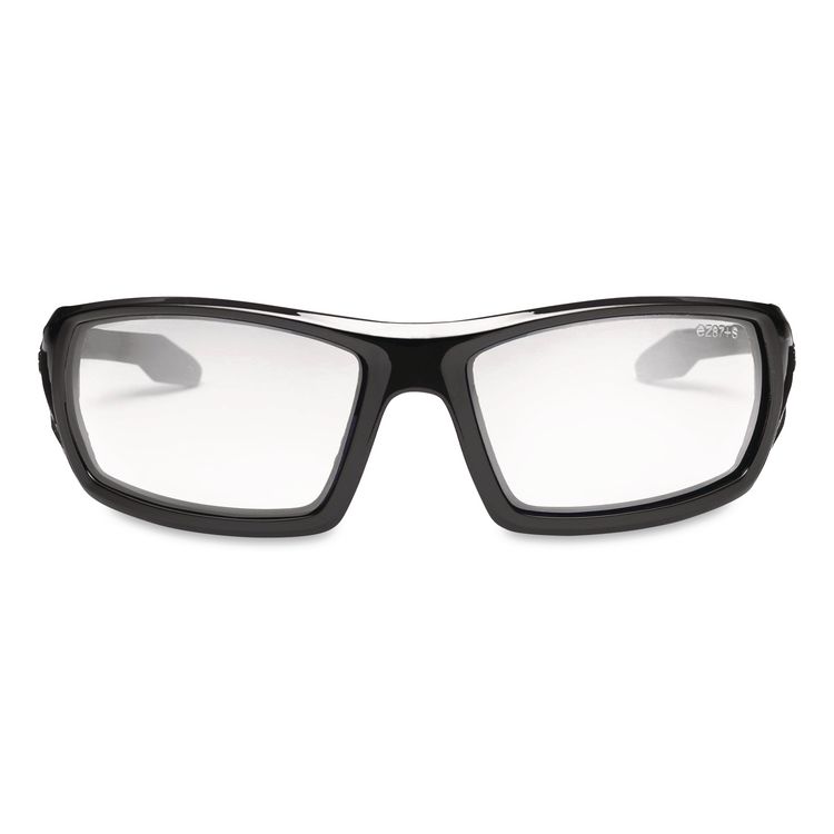 Skullerz Odin Safety Glasses, Matte Black Full Frame, Clear Dual Lens