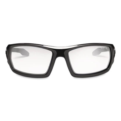Skullerz Odin Safety Glasses, Matte Black Full Frame, Clear Dual Lens