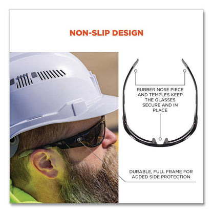 Skullerz Odin Safety Glasses, Matte Black Full Frame, Smoke Dual Lens