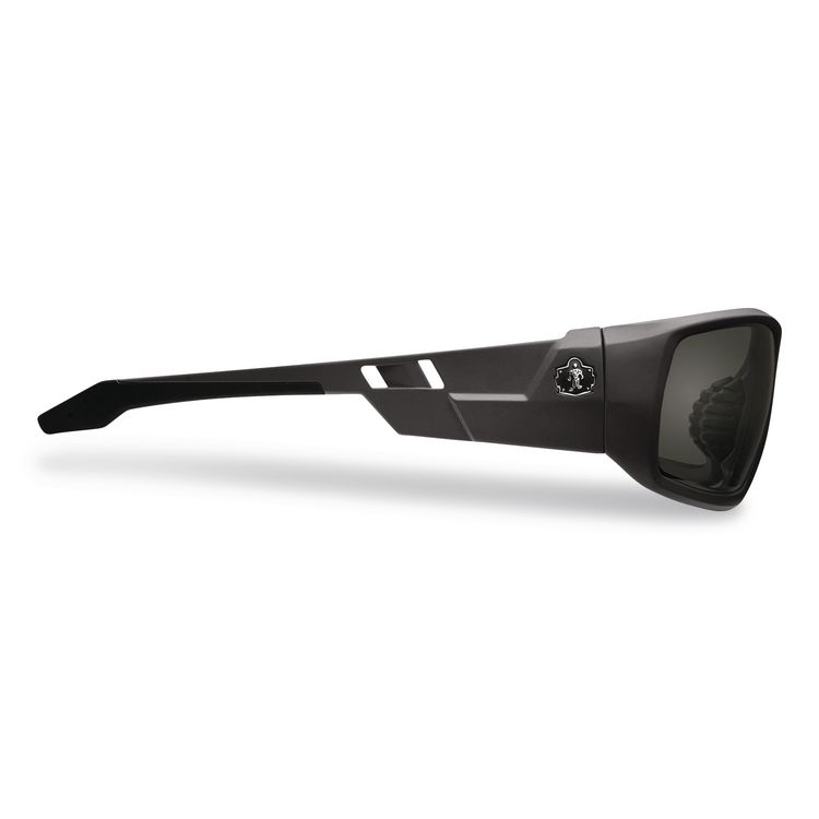 Skullerz Odin Safety Glasses, Matte Black Full Frame, Smoke Dual Lens