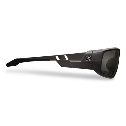 Skullerz Odin Safety Glasses, Matte Black Full Frame, Smoke Dual Lens