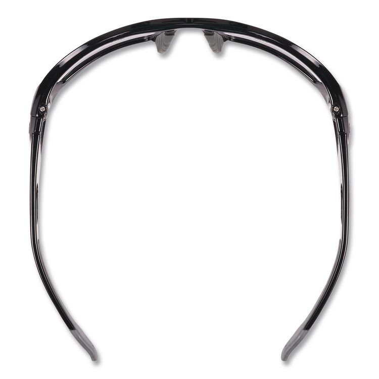 Skullerz Odin Safety Glasses, Matte Black Full Frame, Mirrored Silver Dual Lens