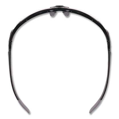 Skullerz Dagr Safety Glasses, Black Half Frame, Clear Single Lens