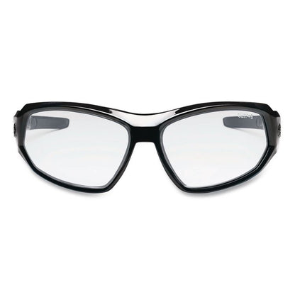 Skullerz Loki Safety Glasses/Goggles, Black Full Frame, Clear Dual Lens