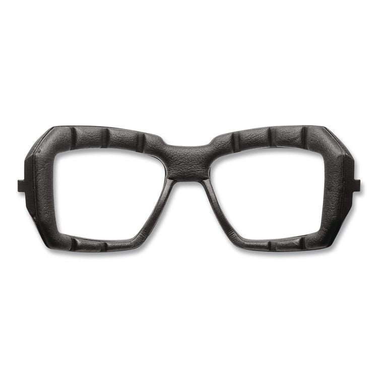 Skullerz Loki Safety Glasses/Goggles, Fog-Off Technology, Black Full Frame, Clear Dual Lens