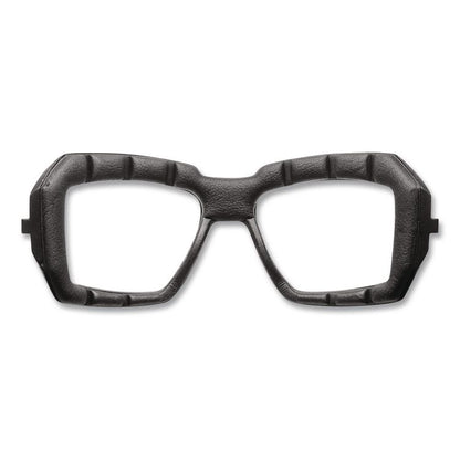 Skullerz Loki Safety Glasses/Goggles, Fog-Off Technology, Black Full Frame, Clear Dual Lens
