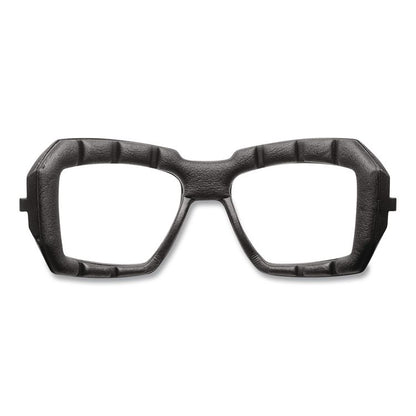 Skullerz Loki Safety Glasses/Goggles, Black Full Frame, Mirrored Blue Dual Lens
