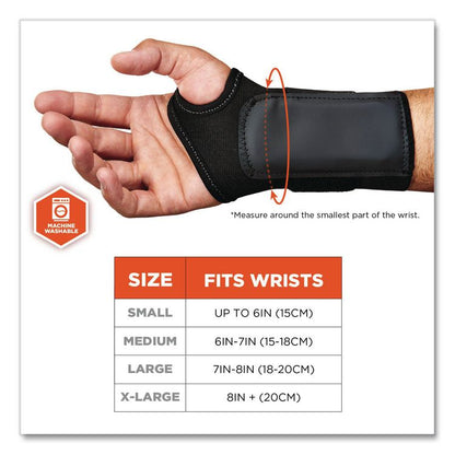 ProFlex 4000 Single Strap Wrist Support, Large, Fits Left-Hand, Black