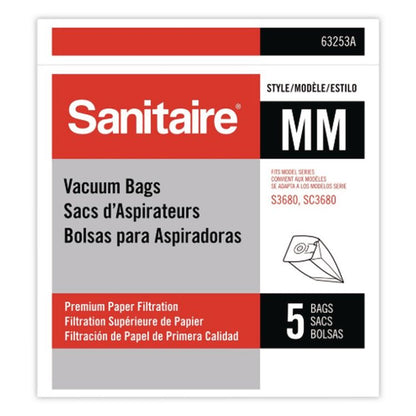 Style MM Disposable Dust Bags with Allergen Filter for SC3683A/SC3683B, 5/Pack