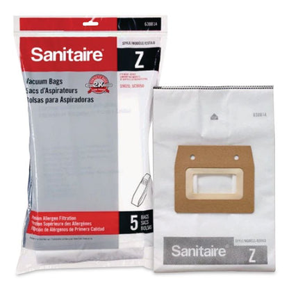 Style Z Vacuum Bags, 5/Pack, 10 Packs/Carton