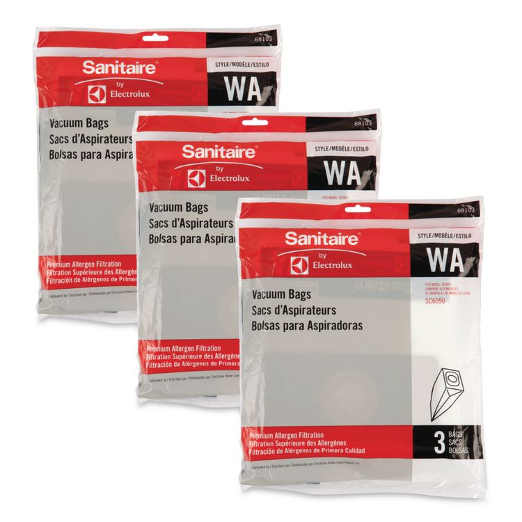 WA Premium Allergen Vacuum Bags for SC5745/SC5815/SC5845/SC5713, 3/Pack, 10 Packs/Carton