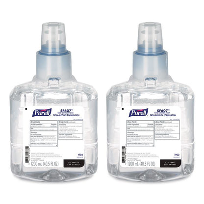 SF607 Instant Hand Sanitizer Foam, 1,200 mL Refill, Fragrance-Free, 2/Carton