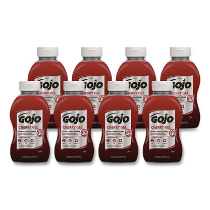 Cherry Gel Pumice Hand Cleaner, Cherry Scent, 10 oz, 8/Carton