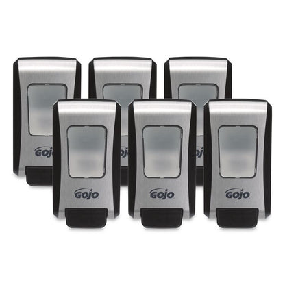 FMX-20 Soap Dispenser, 2 L, 6.5 x 4.7 x 11.7, Black/Chrome, 6/Carton
