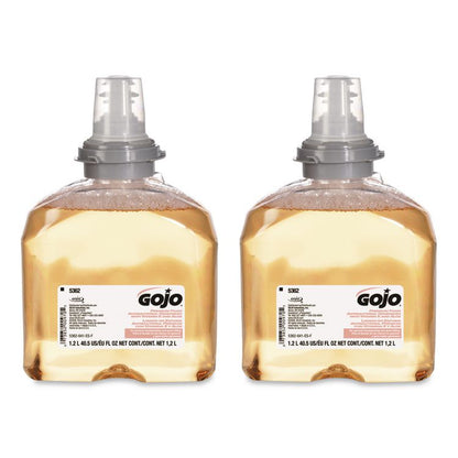 TFX Premium Foam Antibacterial Hand Wash, Refill for GOJO TFX Touch-Free Dispenser, Fresh Fruit Scent, 1,200 mL, 2/Carton