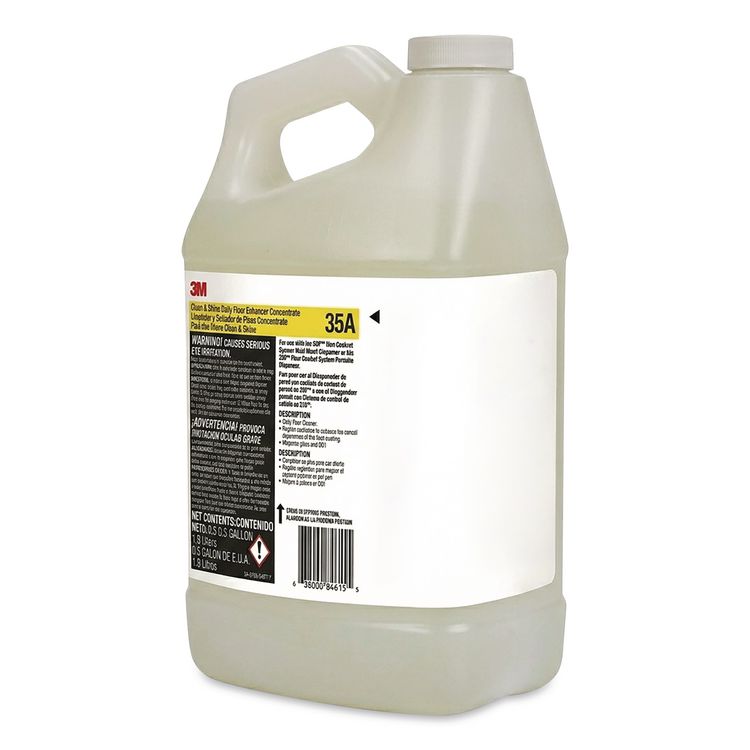 Clean and Shine Daily Floor Enhancer, Concentrate, Fragrance-Free, 32 oz Bottle, 4/Carton