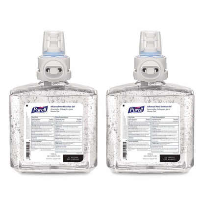 Advanced Hand Sanitizer Gel Refill, 1,200 mL, Clean Scent, For ES8 Dispensers, 2/Carton