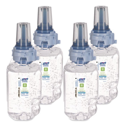 Advanced Hand Sanitizer Green Certified Gel Refill, For ADX-7 Dispensers, 700 mL, Fragrance-Free, 4/Carton