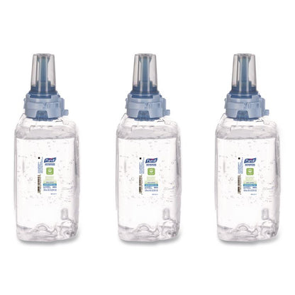Advanced Hand Sanitizer Green Certified Gel Refill, For ADX-12 Dispensers, 1,200 mL, Fragrance-Free, 3/Carton