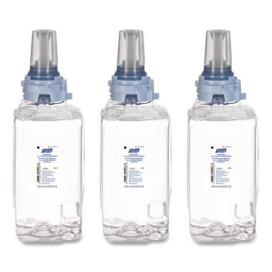 Advanced Hand Sanitizer Foam, For ADX-12 Dispensers, 1,200 mL Refill, Fragrance-Free, 3/Carton