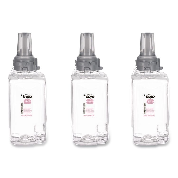 Clear and Mild Foam Handwash Refill, For ADX-12 Dispenser, Fragrance-Free, 1,250 mL, 3/Carton