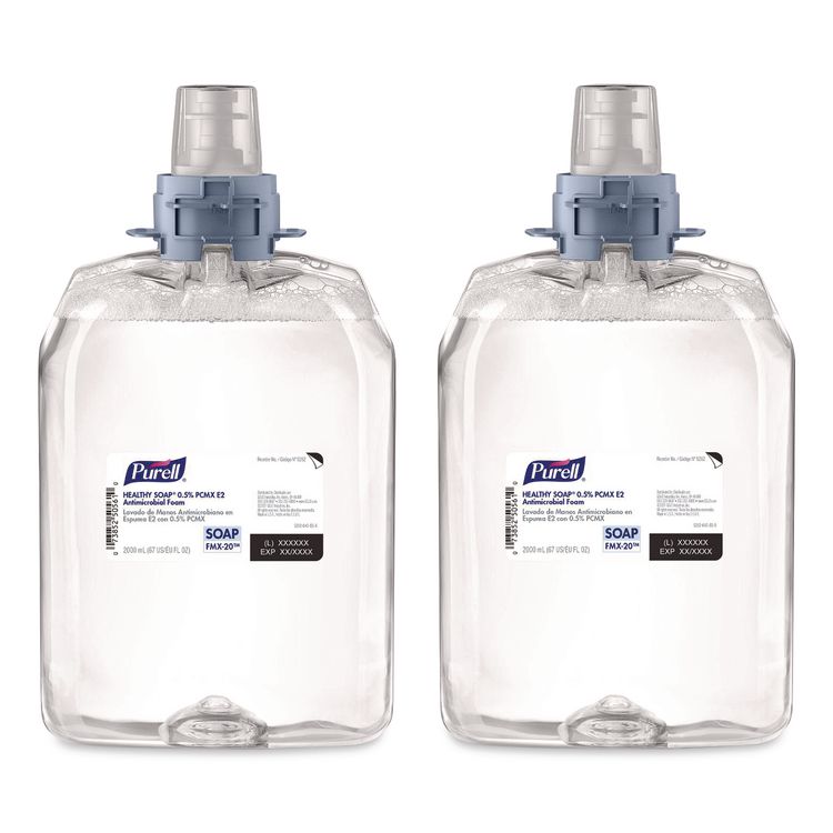 HEALTHY SOAP 0.5% PCMX E2 Antimicrobial Foam, For FMX-20 Dispenser, Fragrance-Free, 2,000 mL, 2/Carton
