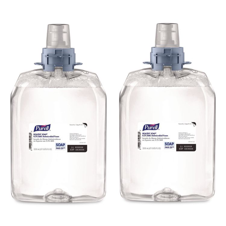 HEALTHY SOAP 0.5% BAK Antimicrobial Foam Refill, For FMX-20 Dispenser, Light Fresh Scent, 2,000 mL, 2/Carton