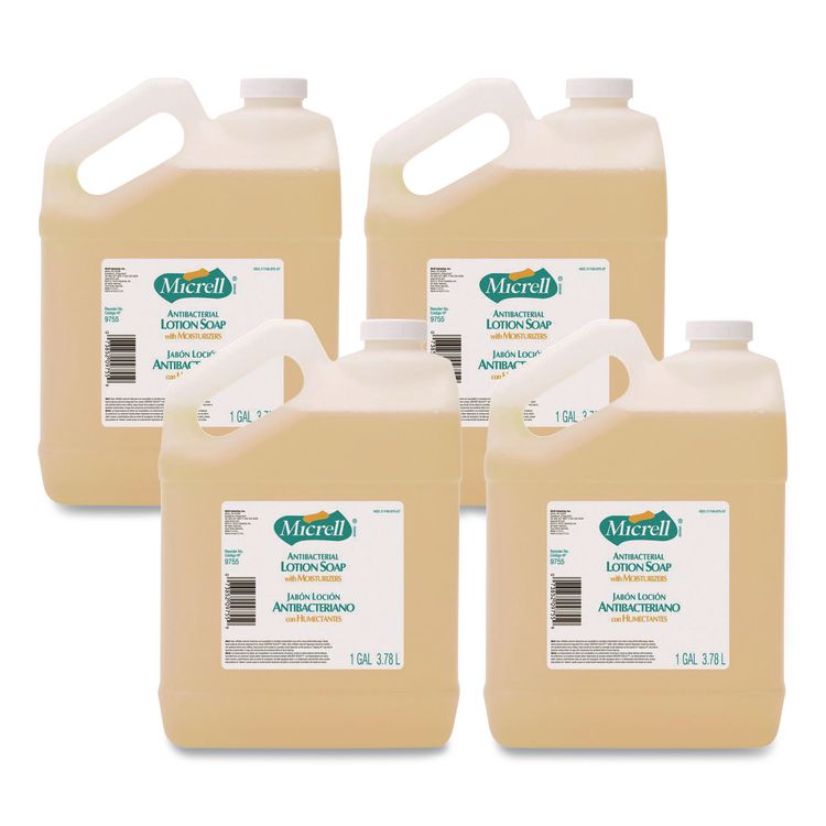 Antibacterial Lotion Soap, Light Scent, 1 gal, 4/Carton