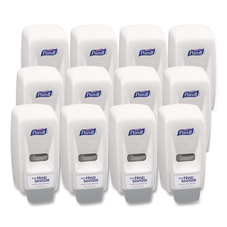 Bag-In-Box Hand Sanitizer Dispenser, 800 mL, 5.63 x 5.13 x 5.13, White, 12/Carton