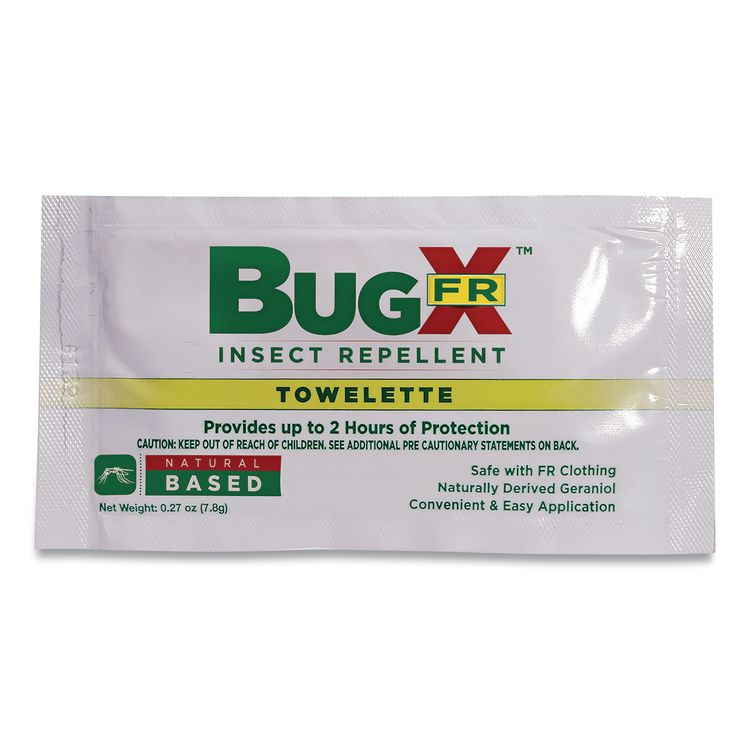 DEET FREE Insect Repellent Wipes, 0.27 oz, 100 Wipes