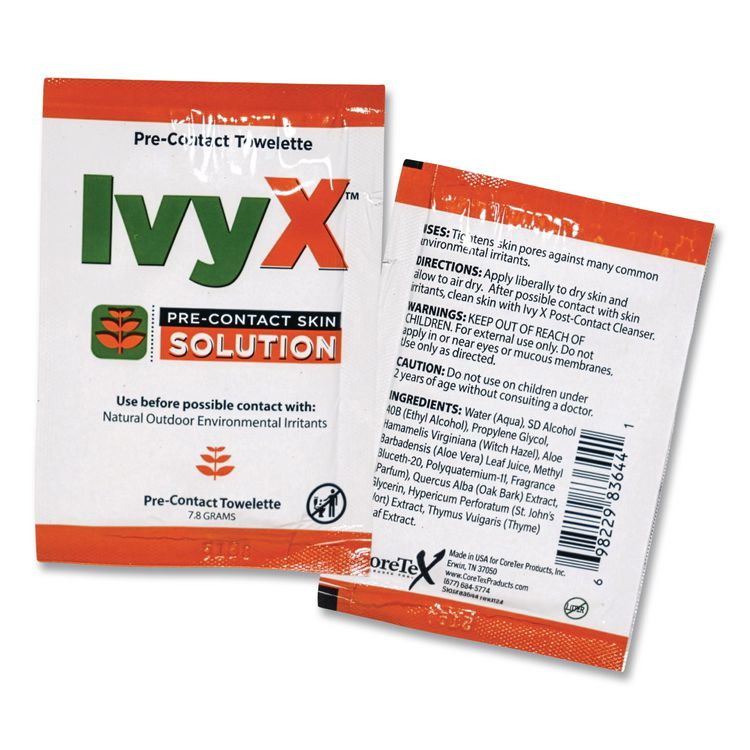 IvyX Pre-Contact Lotion Packets, 300/Box