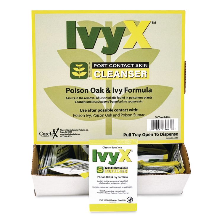 IvyX Post-Contact Cleanser Packets, 50 Packets