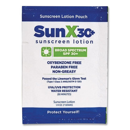 SunX30 Sunscreen Lotion Packets, 0.25 oz, 300 Packets
