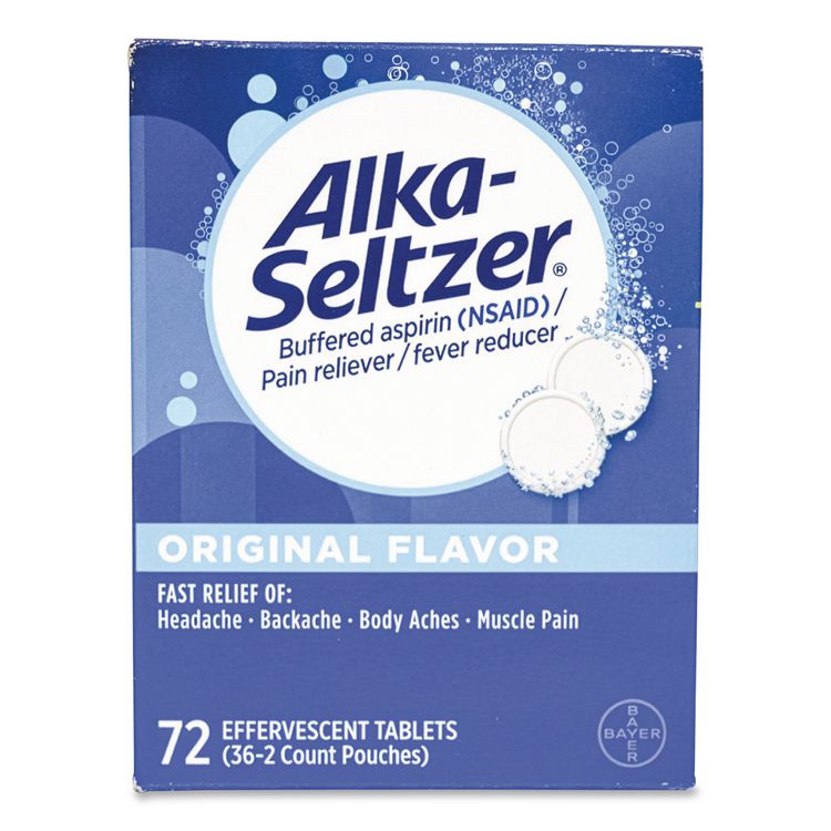 Alka-Seltzer, 2 Tablets/Packet, 36 Packets/Box