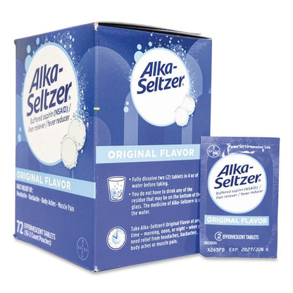 Alka-Seltzer, 2 Tablets/Packet, 36 Packets/Box